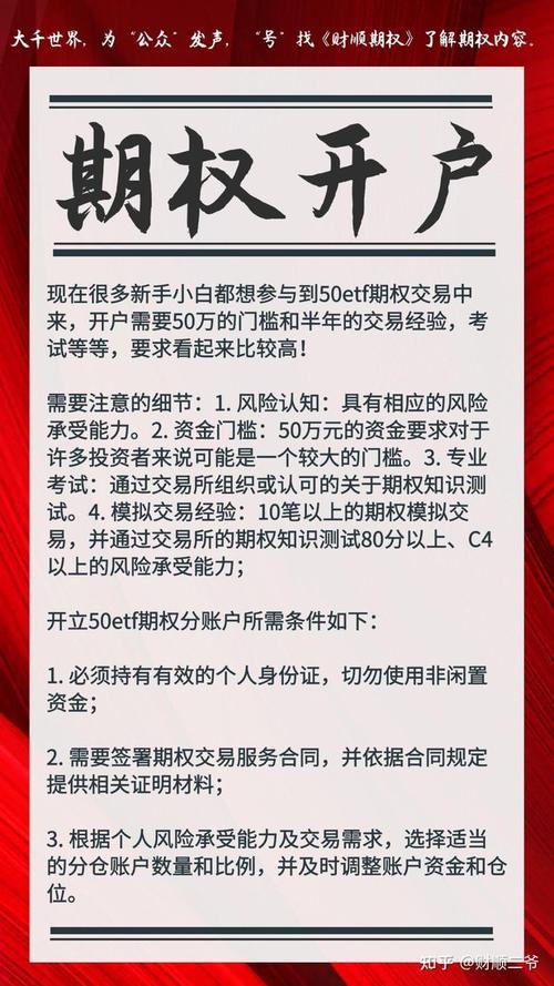 期权开户条件50万_融资融券开户条件_开通期权账户资金要求
